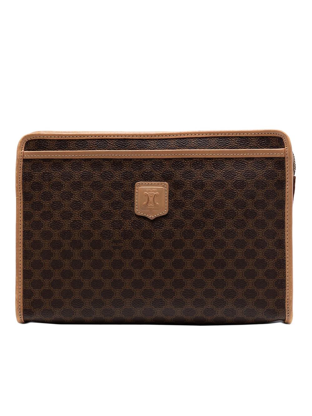 Celine Macadam Coated Canvas Clutch #292946C37B